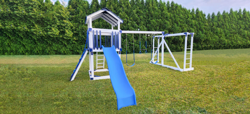 Children enjoying Playground Equipment in DeKalb County, GA at a safe and professionally designed residential play area