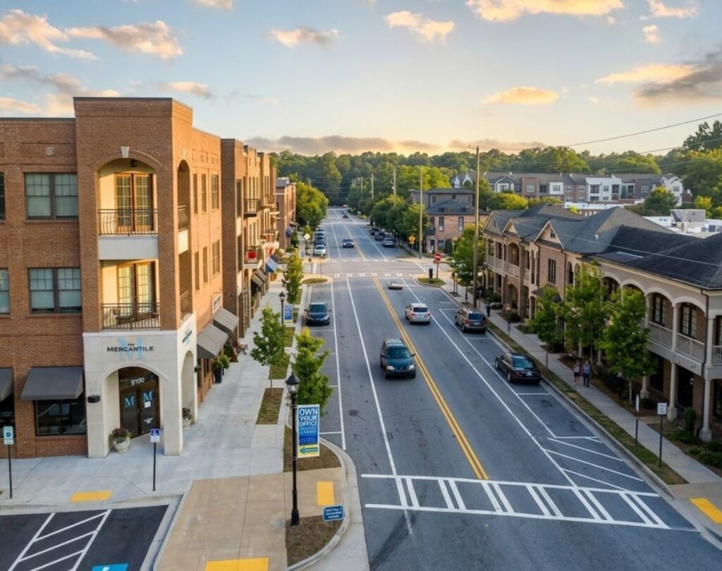 Brookhaven Village, located on Dresden Drive east, Brookhaven, GA
