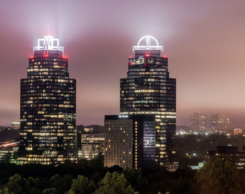 The contemporary skyline, Sandy Springs, GA
